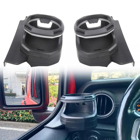 4TYPES Car Window Mount Water Cup Holder Auto Interior Modified Accessories For Jeep Wrangler JL 4 Door JT Gladiator 2018-2 X0P0